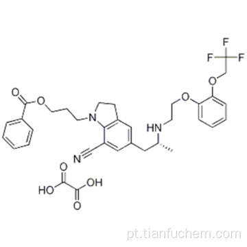 1- [3- (Benzoiloxi) propil] -2,3-di-hidro-5 - [(2R) -2 - [[2- [2- (2,2,2- trifluoroetoxi) fenoxi] etil] amino] propilo] Etanodioato de -1H-indole-7-carbonitrilo CAS 885340-12-5